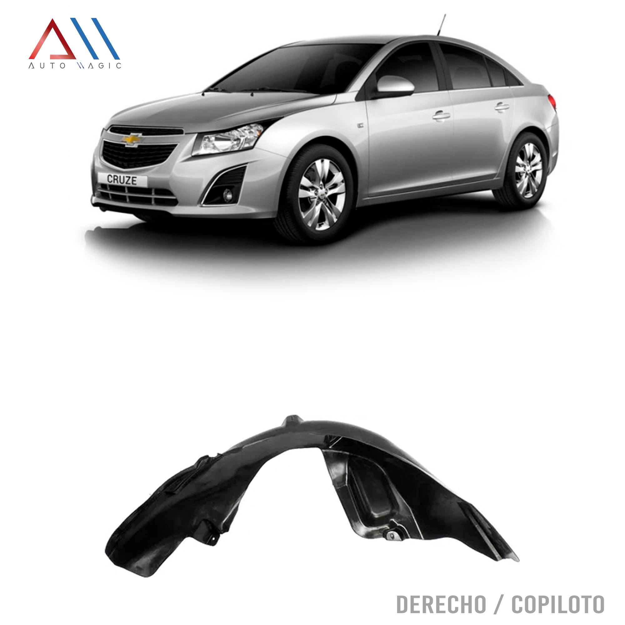 Tolva guardafango salpicadera Cruze 10-16 trasero derecho