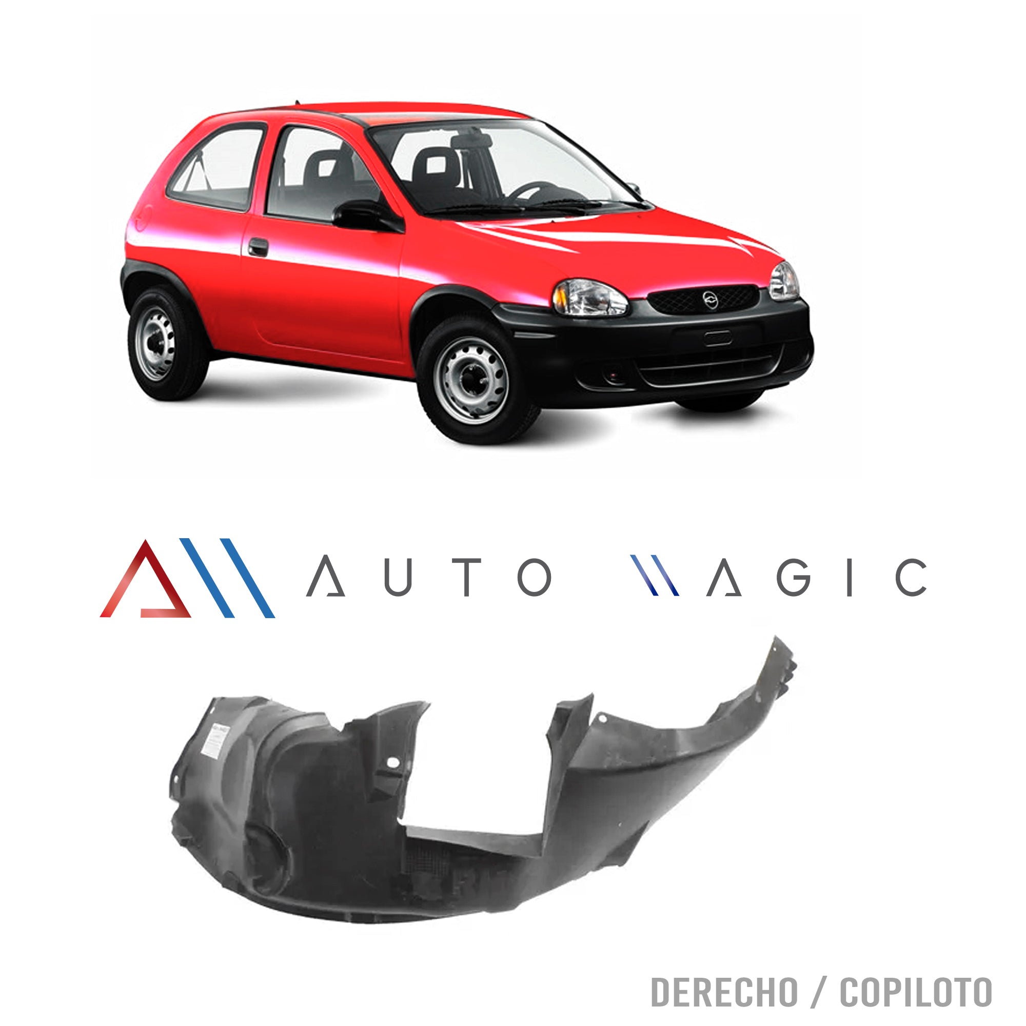 Tolva guardafango salpicadera Chevy C1 94-03 delantero derecho
