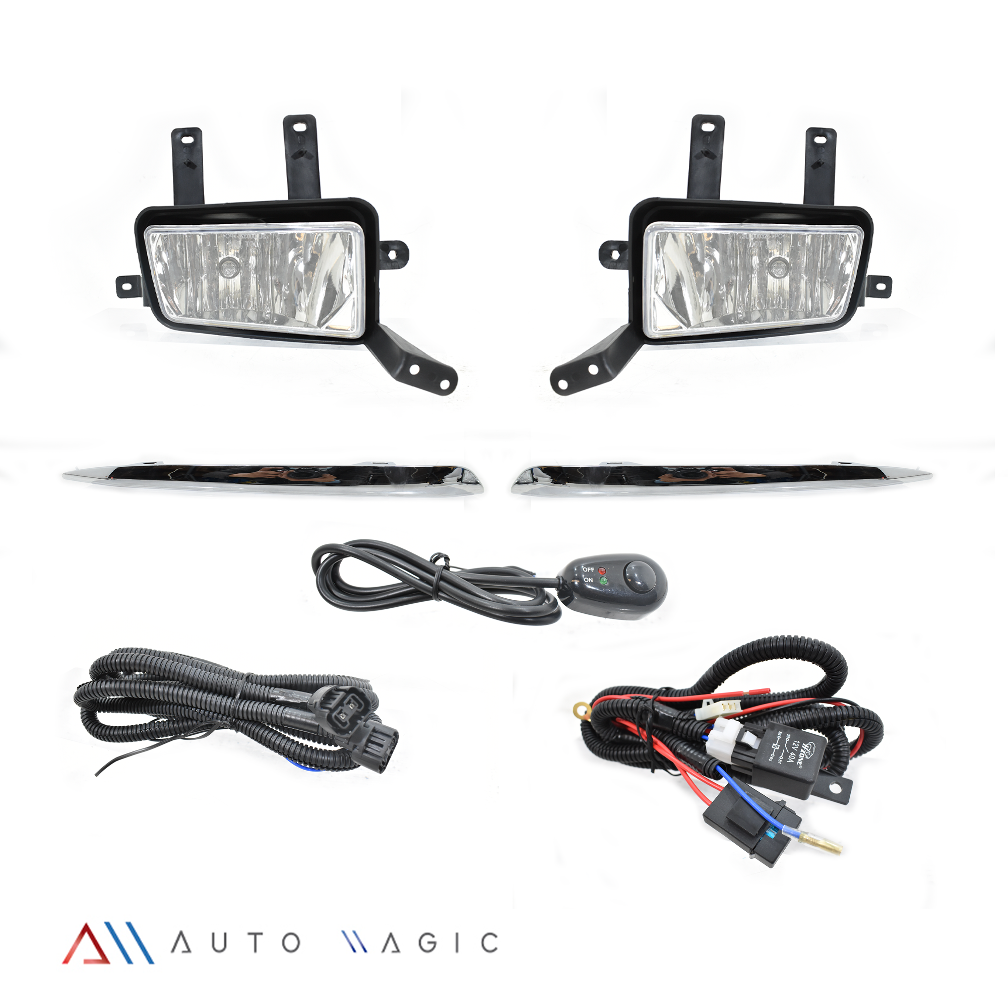 Kit faros de niebla Tahoe 15-17 c/arnes, switch Universal y focos H8