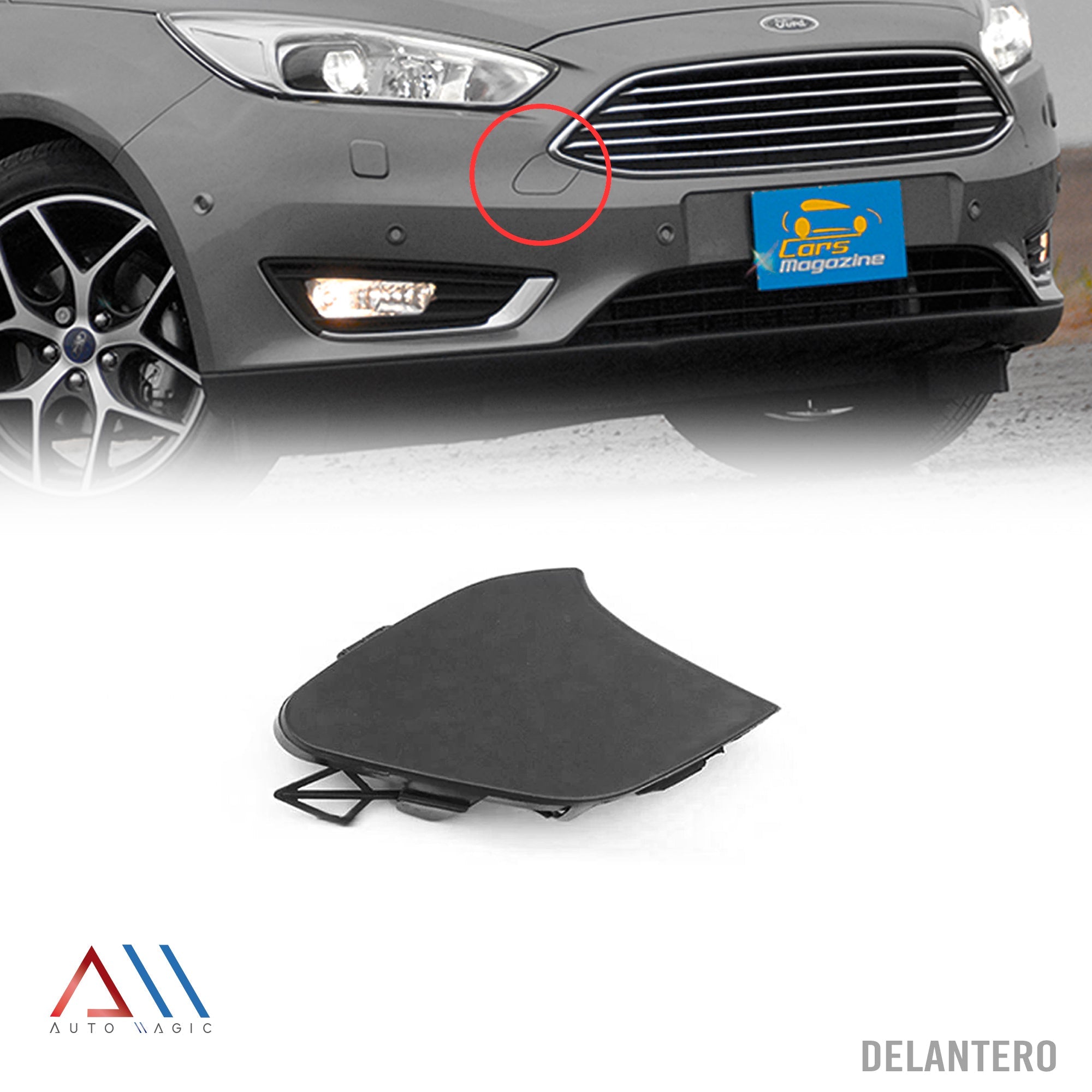Tapa de remolque focus sedan 15-16 defensa delantera