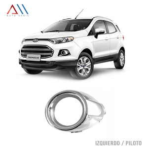 Rejilla Ecosport 13-17 c/moldura cromada p/faro niebla izquierda