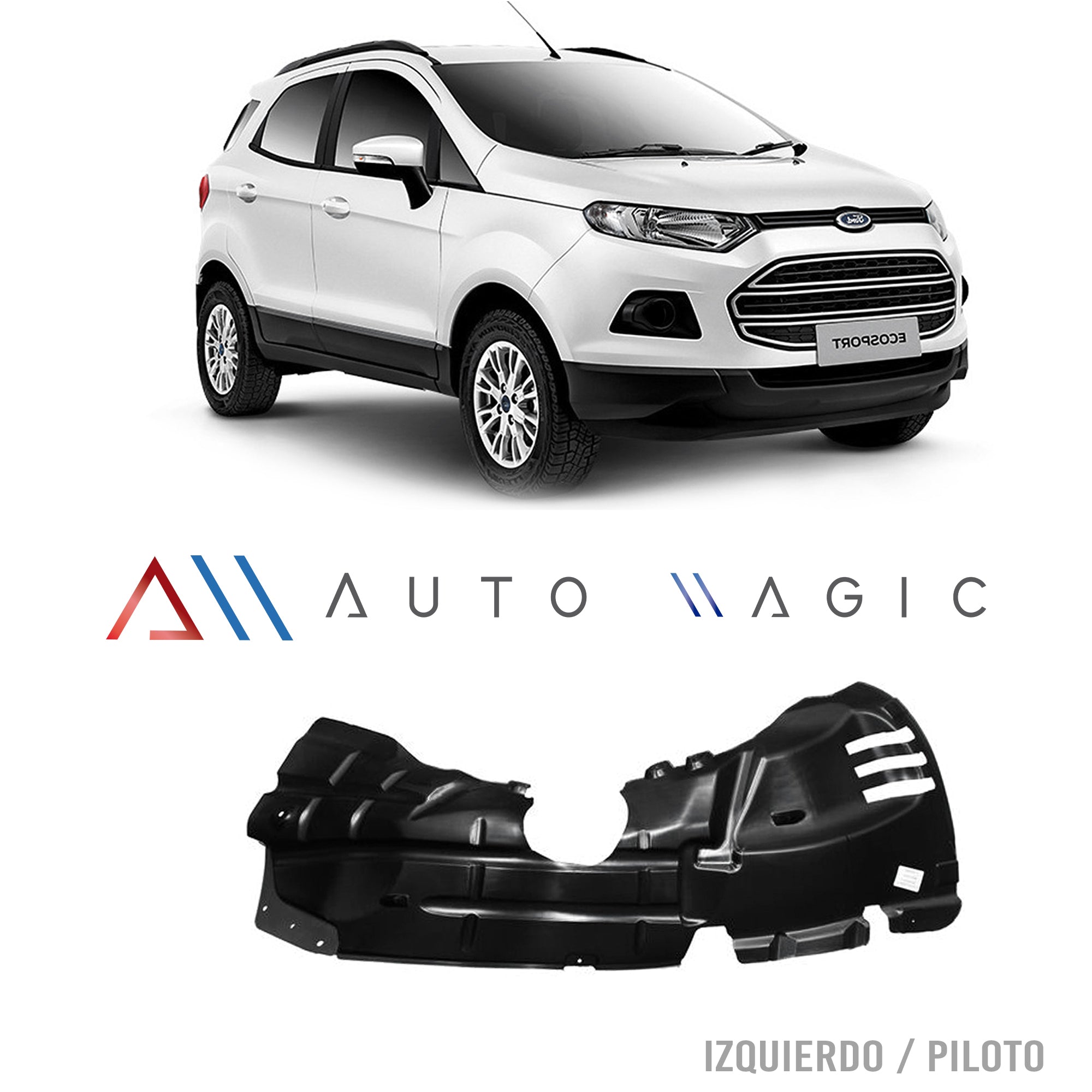 Tolva guardafango salpicadera Ecosport 13-17 delantero izquierdo