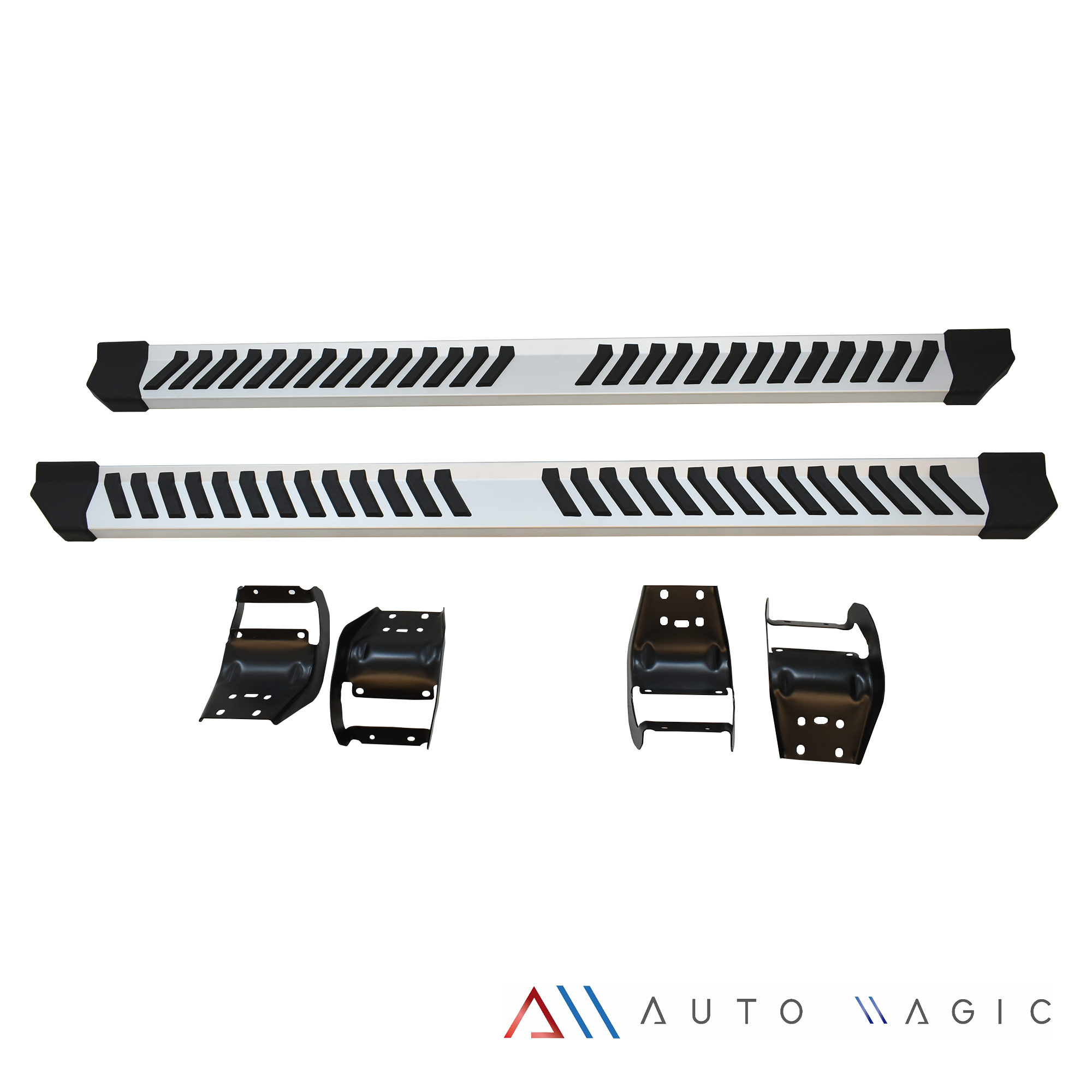Estribos F-150 04-21 doble cabina metalicos
