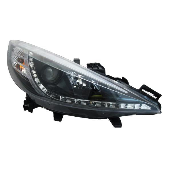 Faros Peugeot 207 98-07 c/lupa y luz de dia Performance