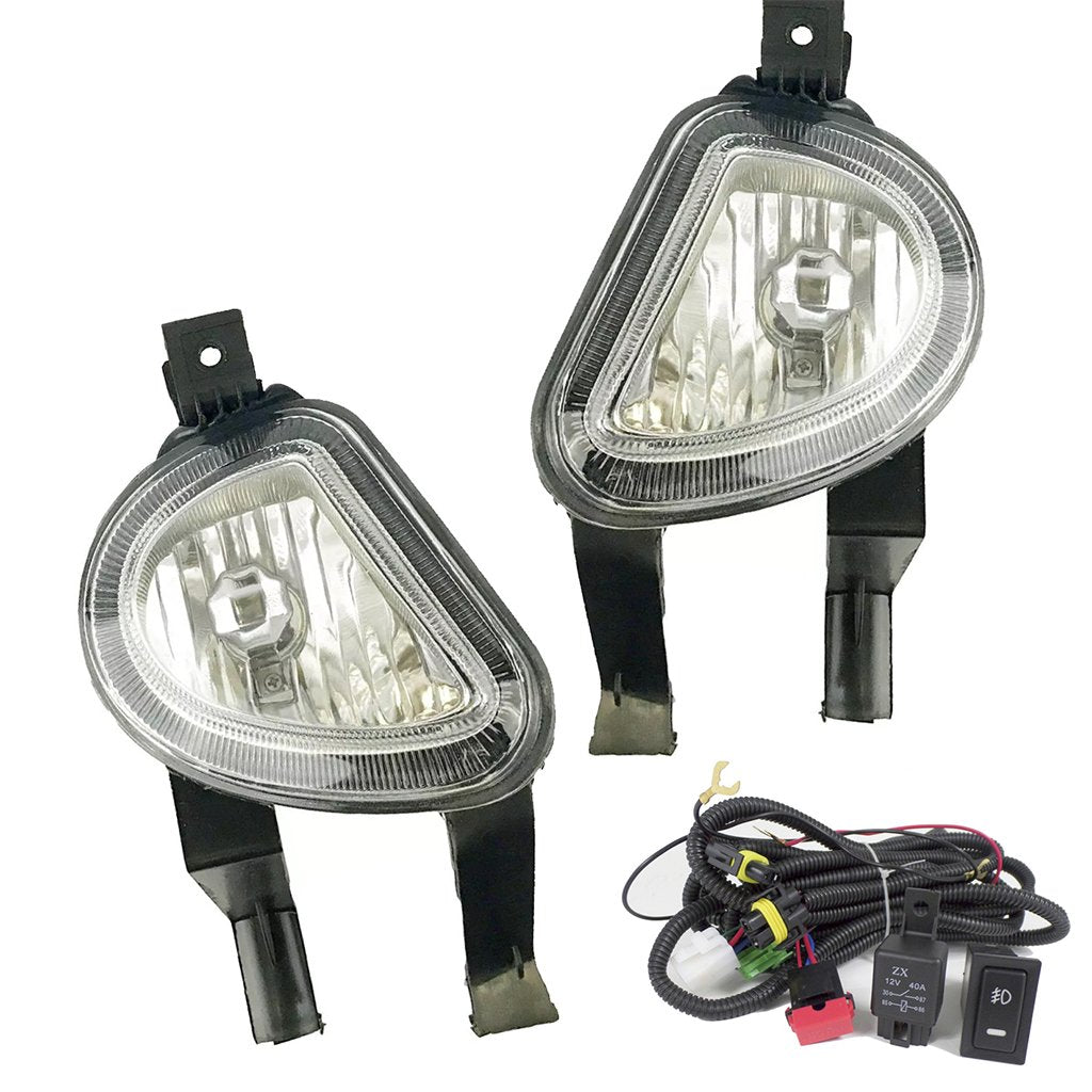 Kit Faros de niebla Chevy C1 01-03 c/arnes switch Universal y focos
