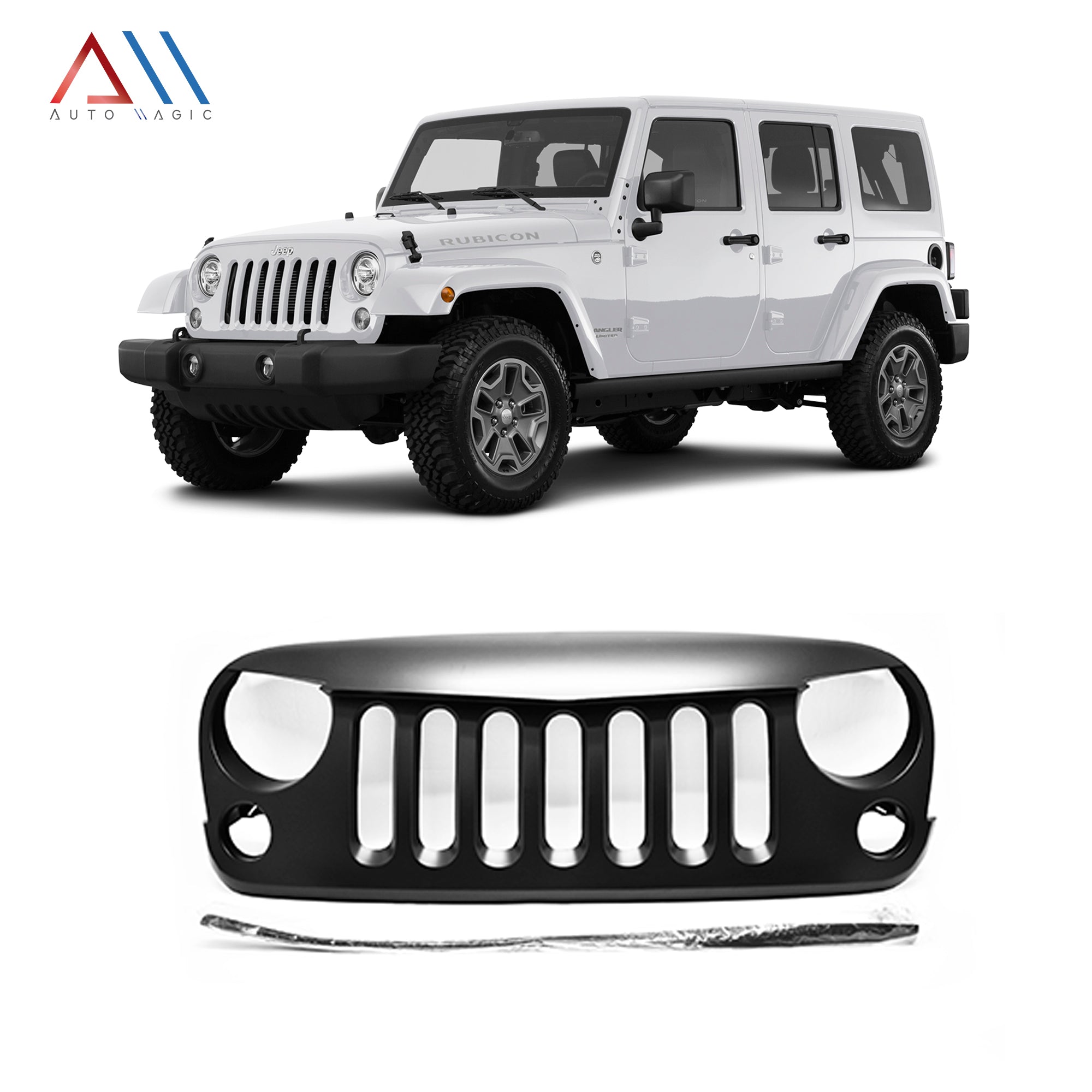 Parrilla Jeep Wrangler 07-18 enojada