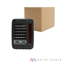 Cargar imagen en el visor de la galería, Calaveras Jeep Wrangler 07-18 LED negras de alto rendimiento
