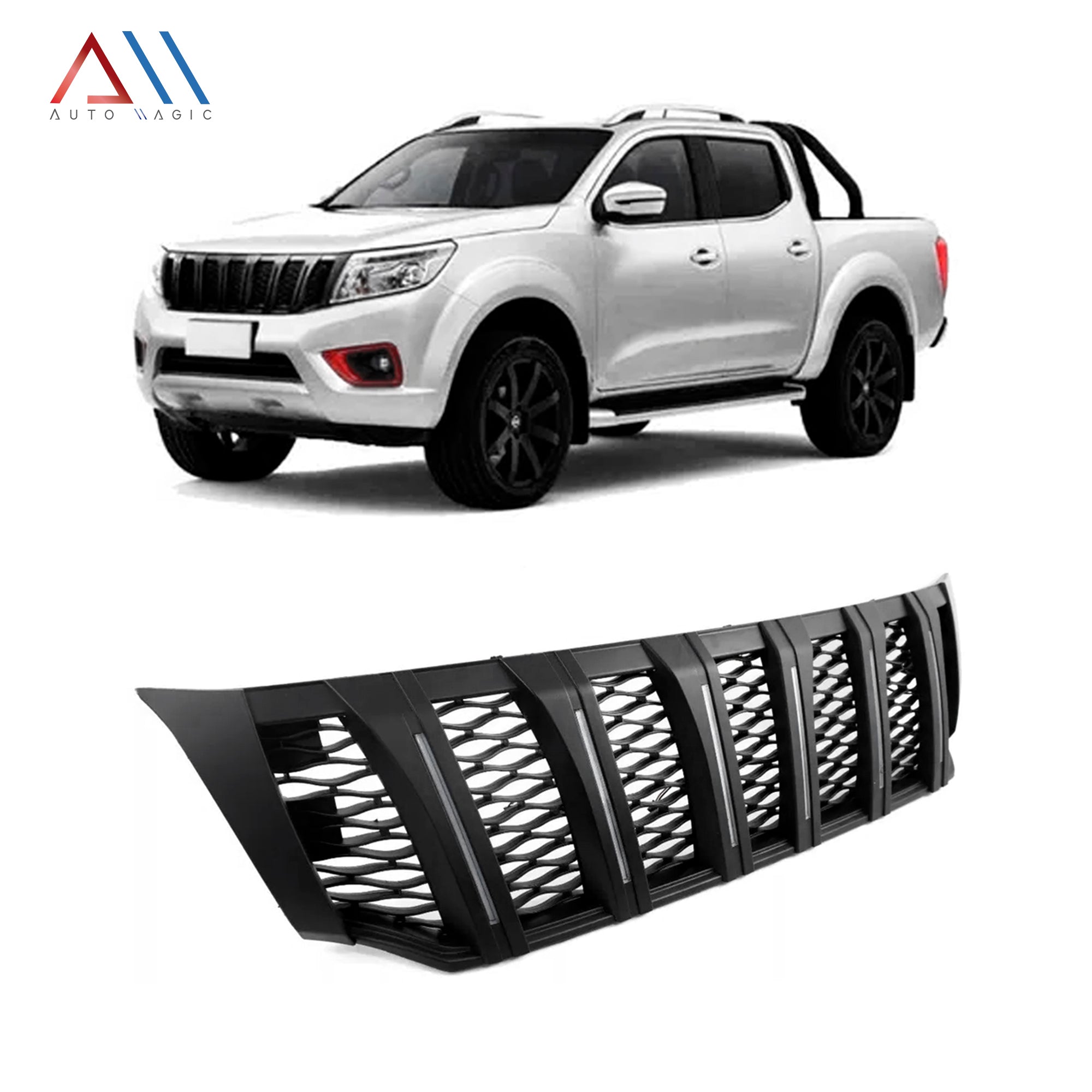 PARRILLA SUPERIOR CON LED PARA NP-300 -- FRONTIER -- NAVARA 2016 /2017 /2018