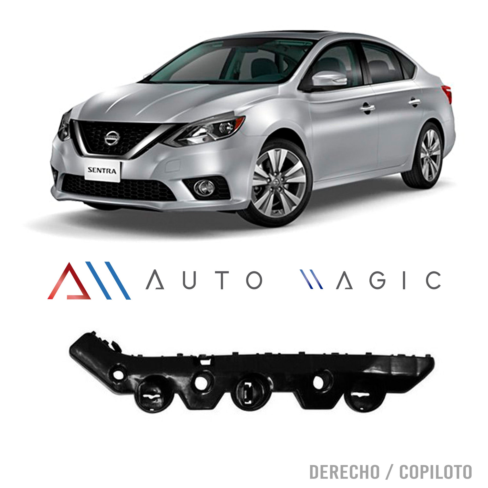 Soporte guia Sentra 17-19 defensa delentera derecho