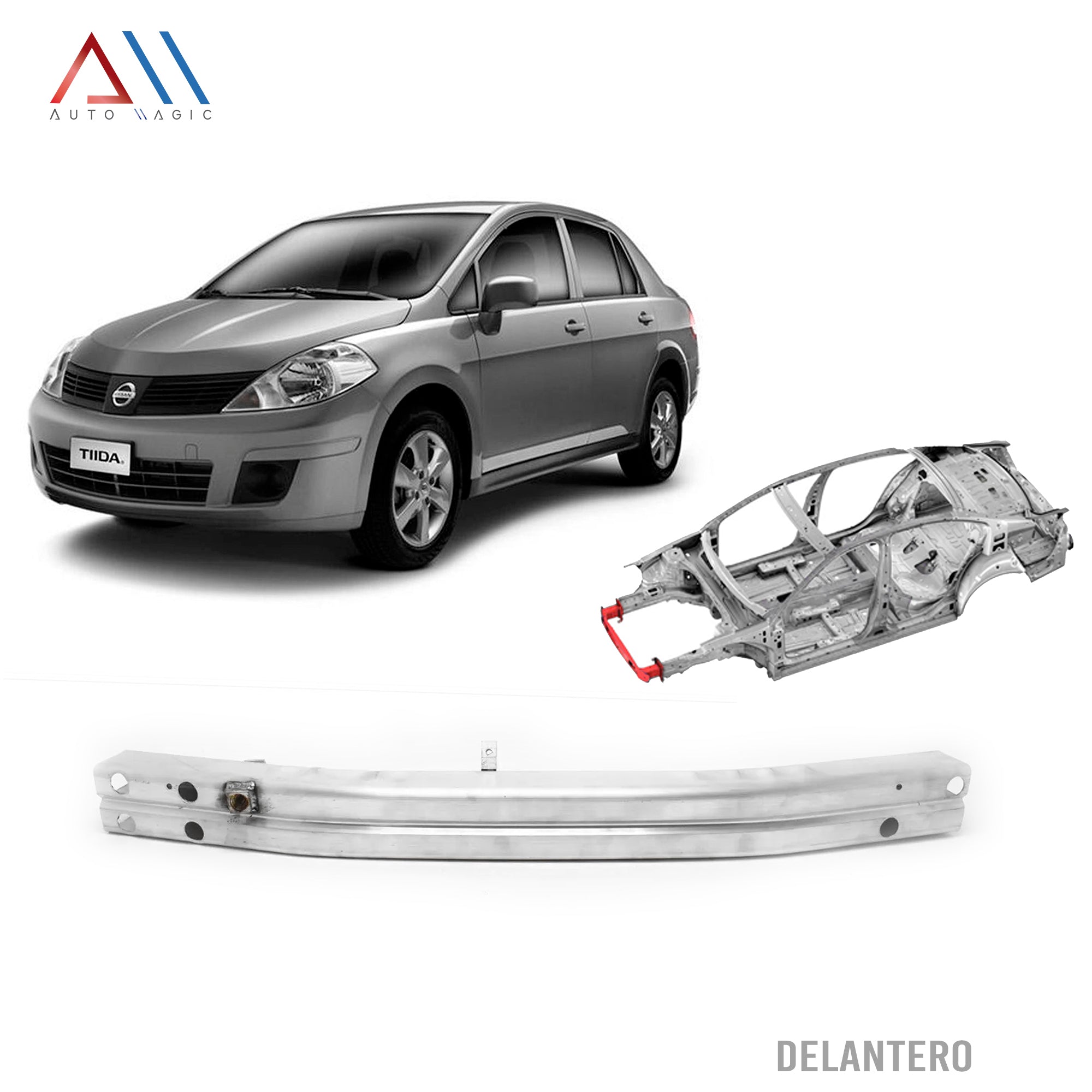 Refuerzo alma Tiida 07-18 defensa delantera