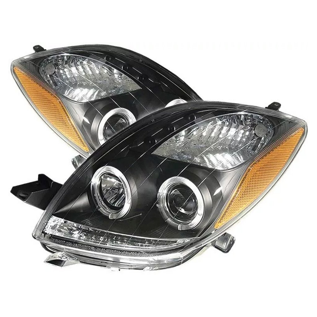 Faros Yaris 06-11 Hatch back c/lupa ojo ángel Performance