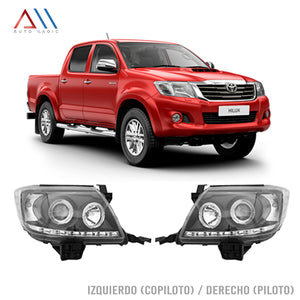 Faros Hilux 12-15 c/lupa y luz de dia Performance