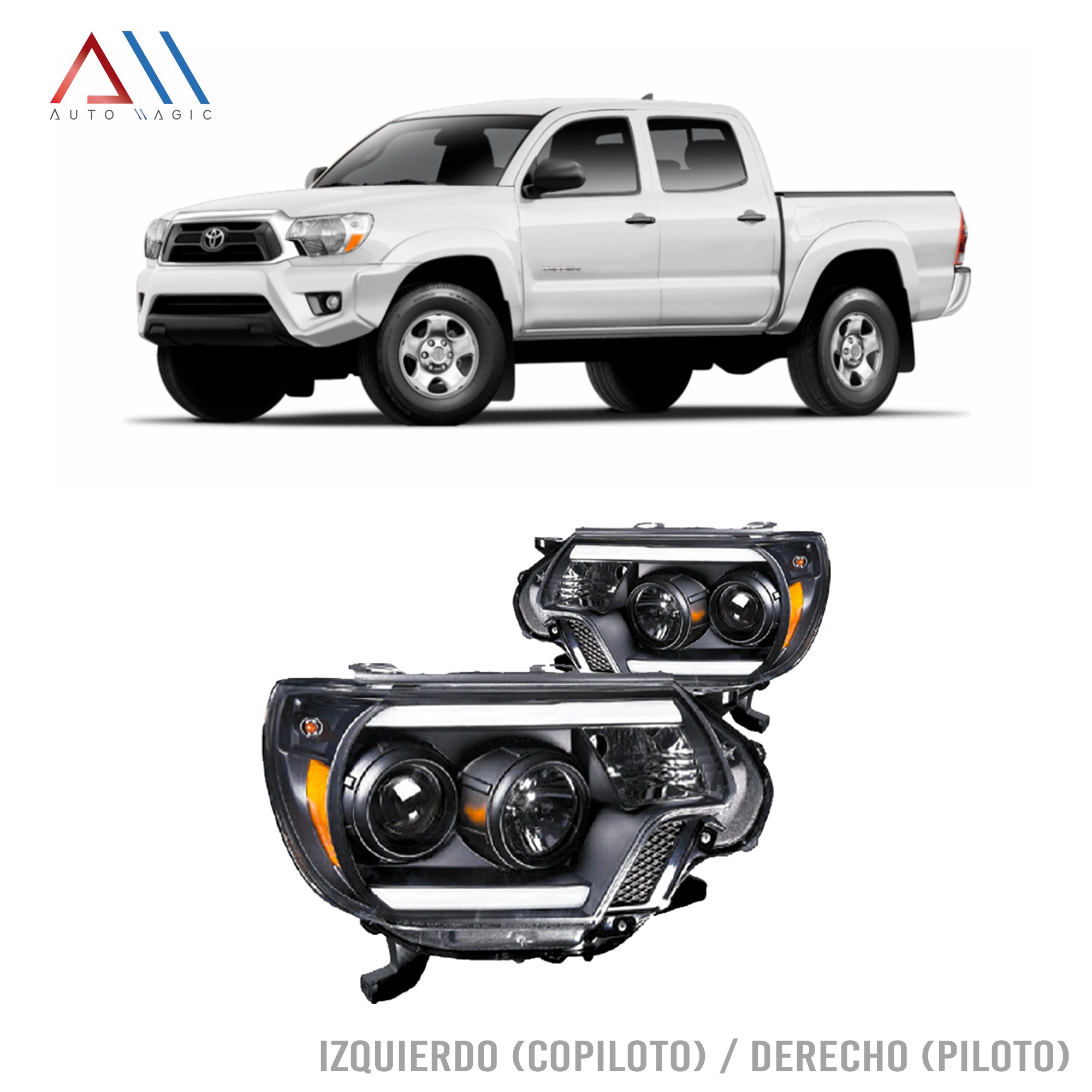 Faros Tacoma 12-15 c/lupa tubo LED Performance