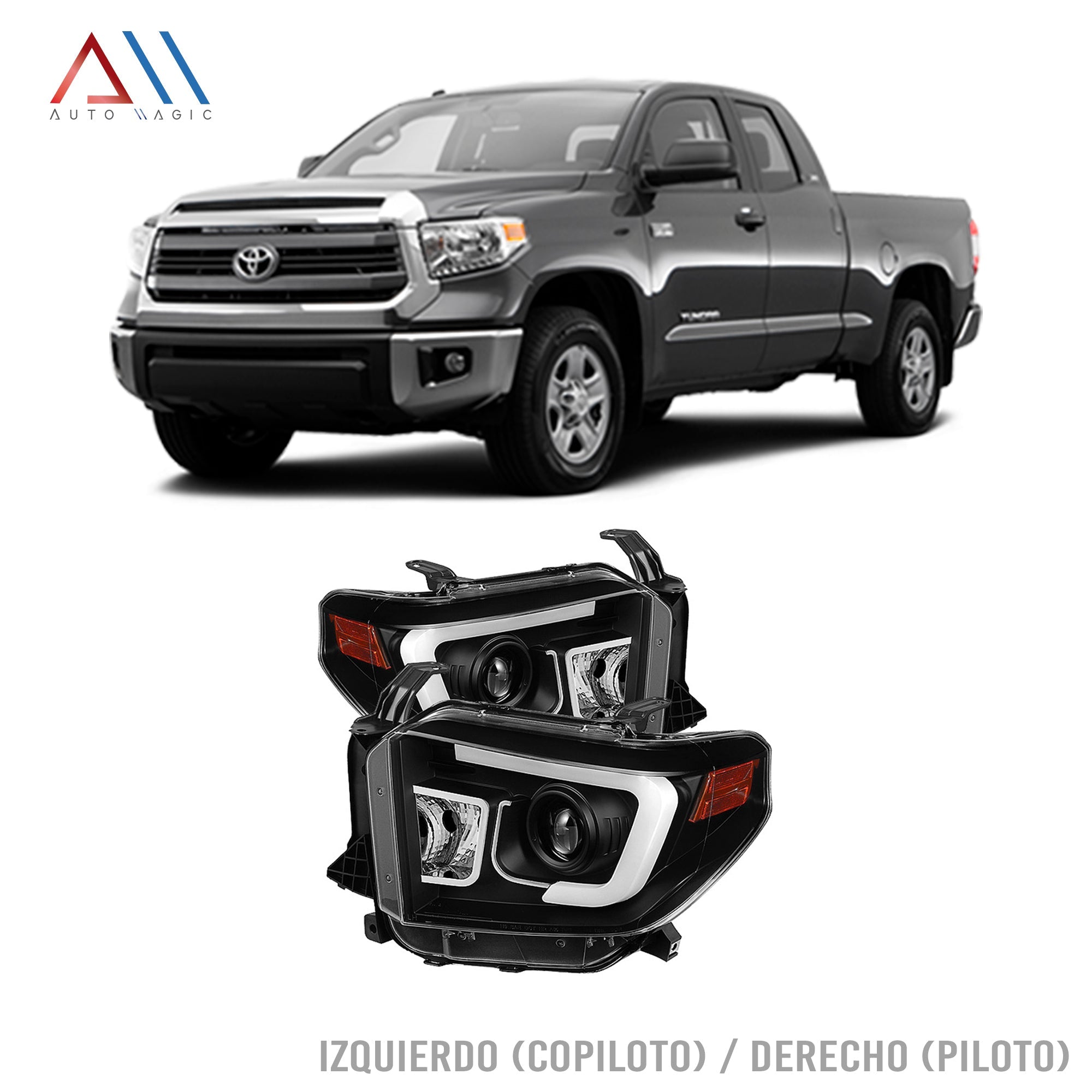 Faros Tundra 14-19 c/lupa y luz de dia Performance