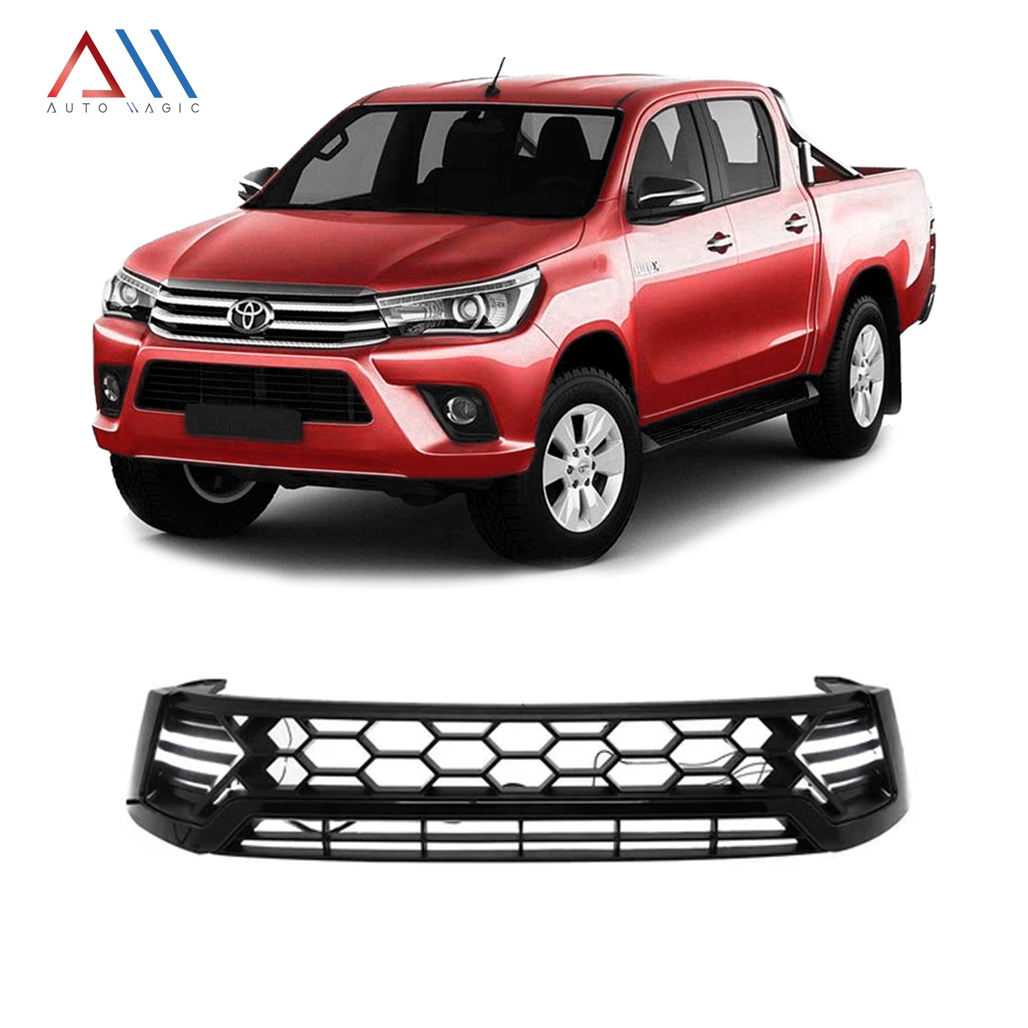 Parrilla Hilux 16-18 LED