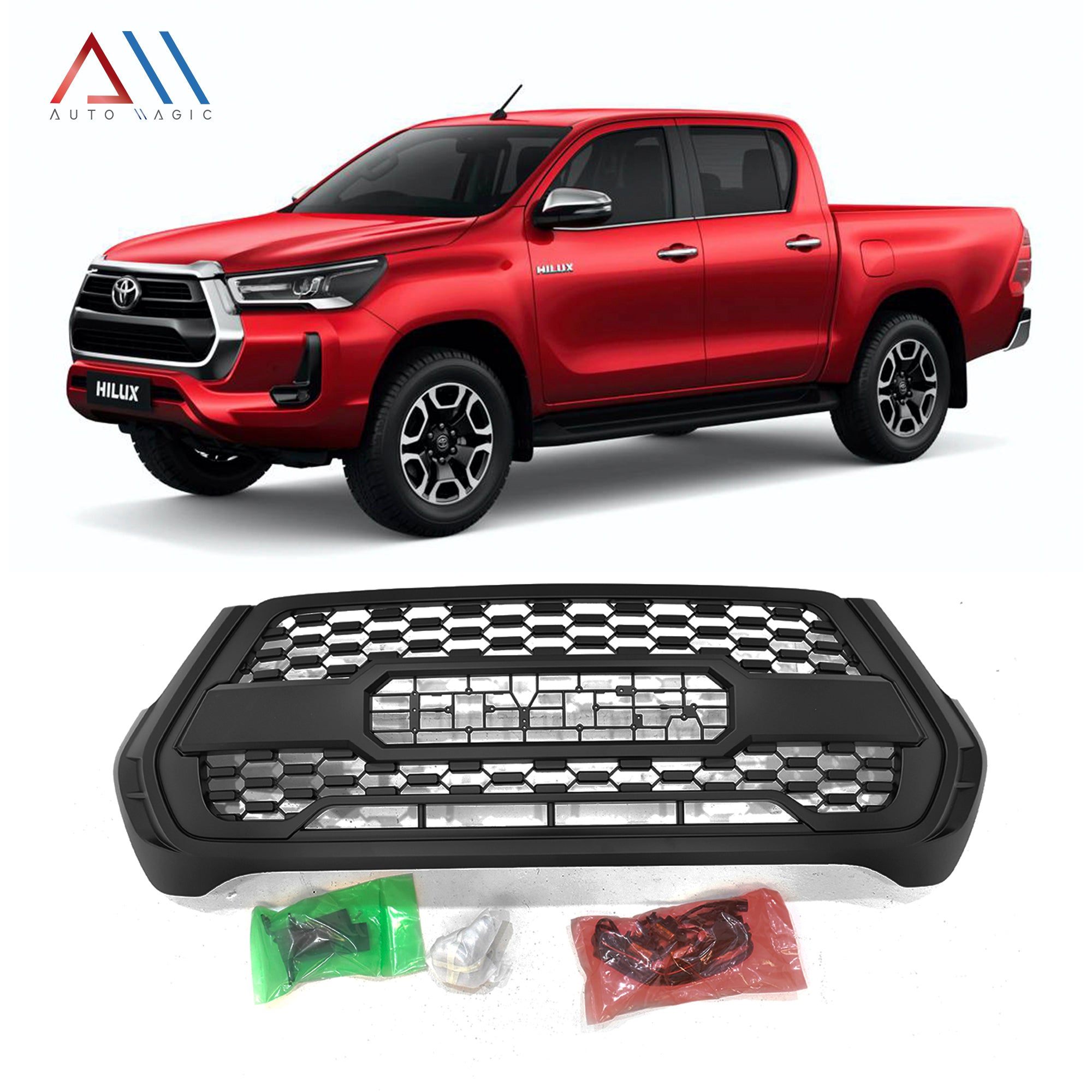Parrilla Hilux  21-22 LED