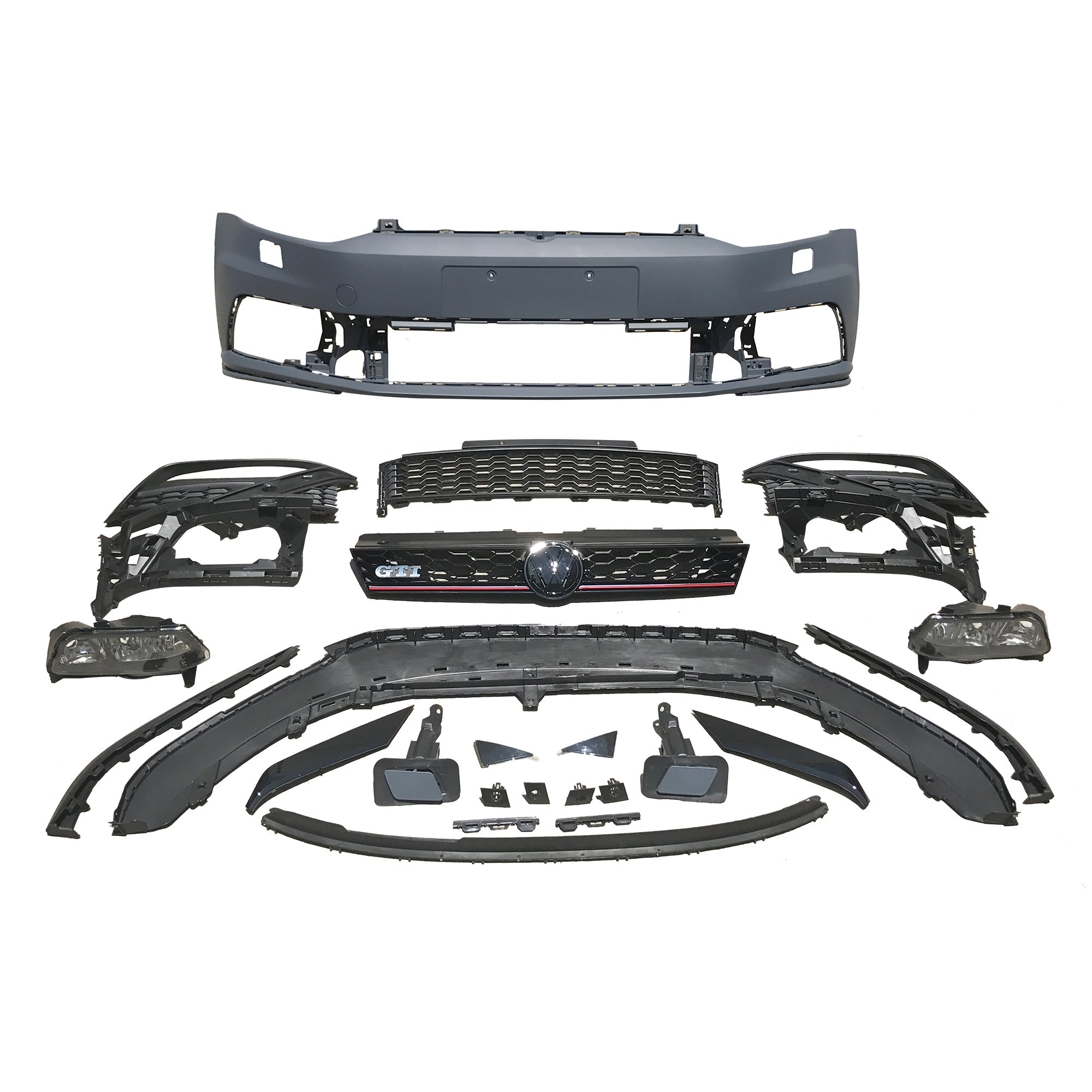 Defensa delantera Vento Polo Gti 13-22 completa con accesorios