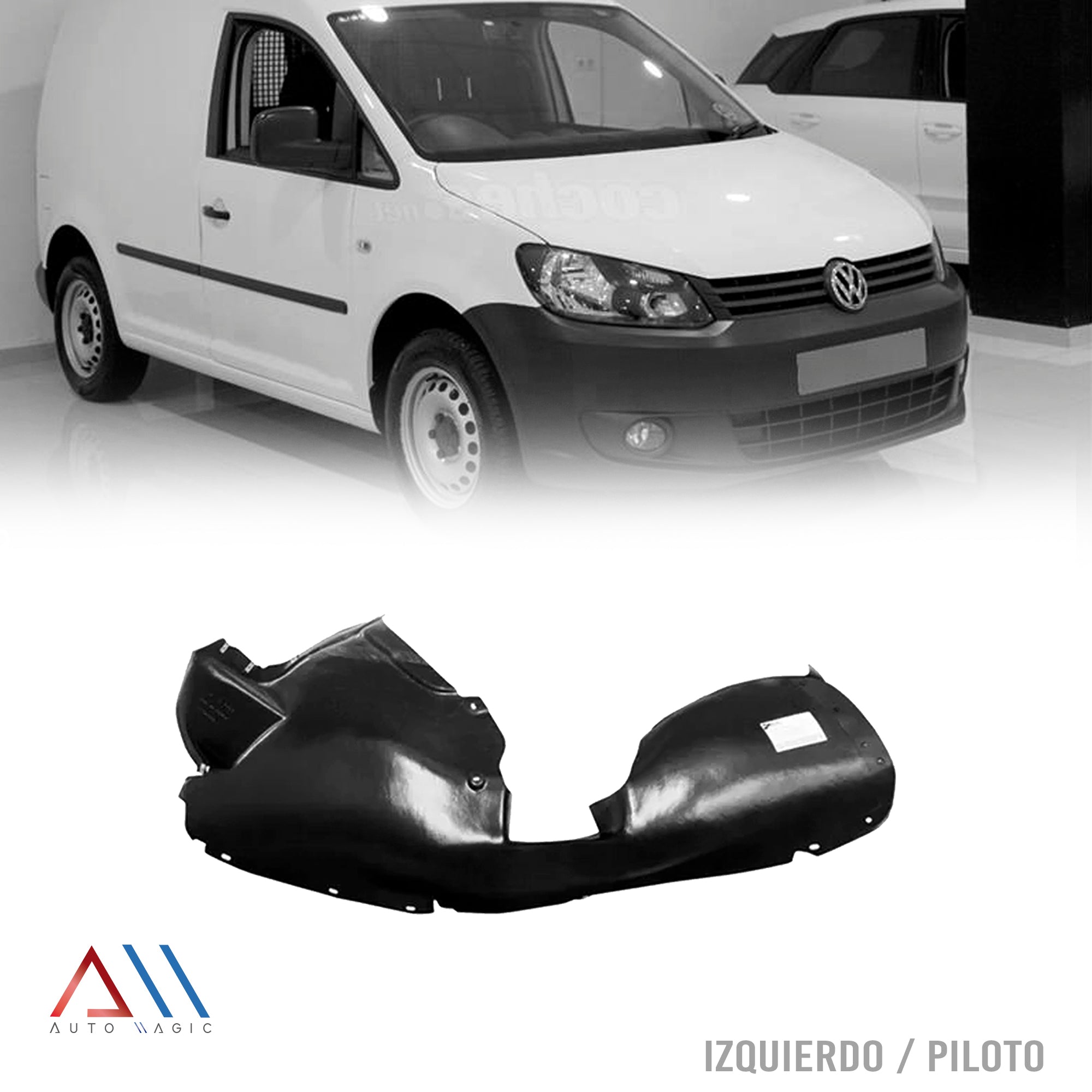 Tolva guardafango salpicadera Caddy 14-15 delantero izquierdo