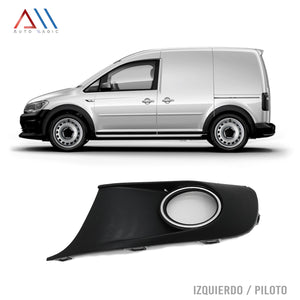 Rejilla Caddy 14-15 c/moldura cromada p/faro niebla izquierda