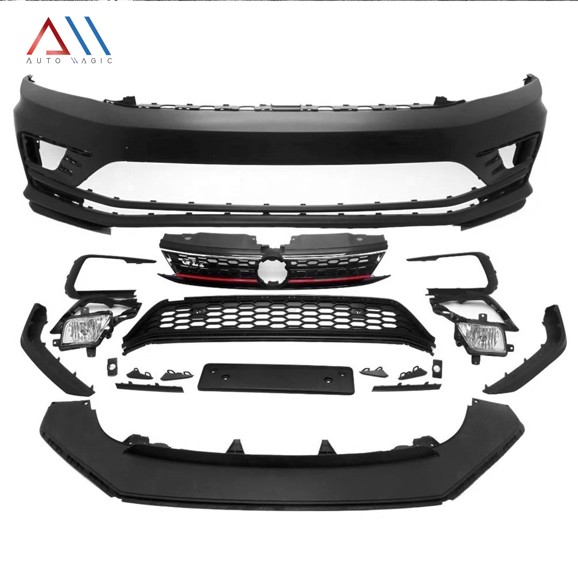 Defensa delantera Jetta Gli 15-18 completa con accesorios