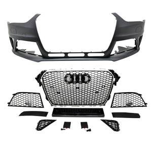Defensas Audi RS4 13-16 completa con accesorios delanteros