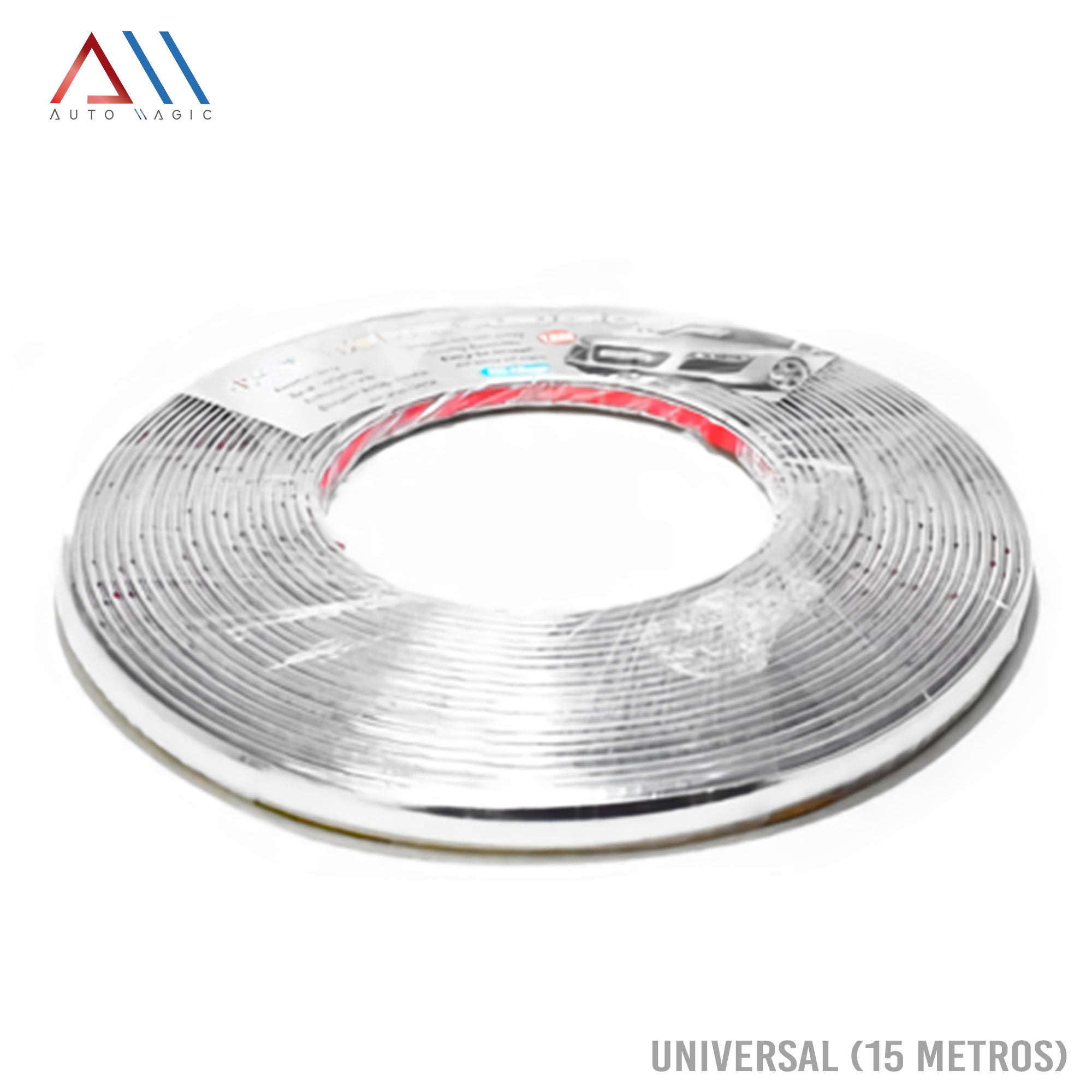 ROLLO DE MOLDURA UNIVERSAL CROMO (10mm X 15M)