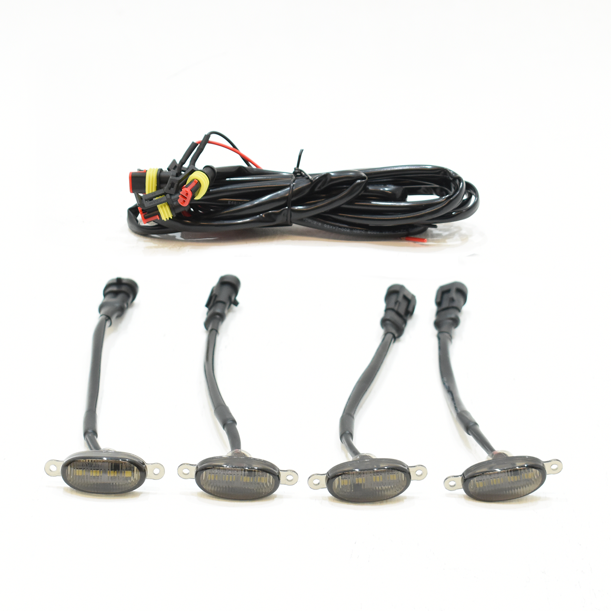 Cuartos c/Luz de mica humo para parrilla universal 4LEDs. 8 watts